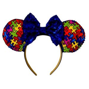 Autism Awareness Minnie Mouse Ears